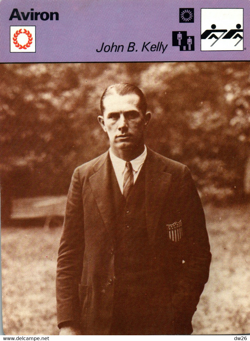 Fiche Sports: Aviron, Double Scull Et Skiff - John B. Kelly, Champion Olympique 1920 Et 1924 - Deportes