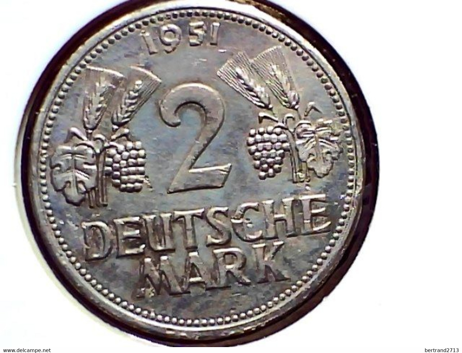 German Federal Republic 2 Mark 1951F KM 111 - 2 Marcos