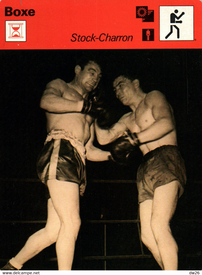 Fiche Sports: Boxe - Combat J. Stock Et R. Charron En 1949 Au Palais Des Sports - Les Limites De La Résistance Humaine - Sport