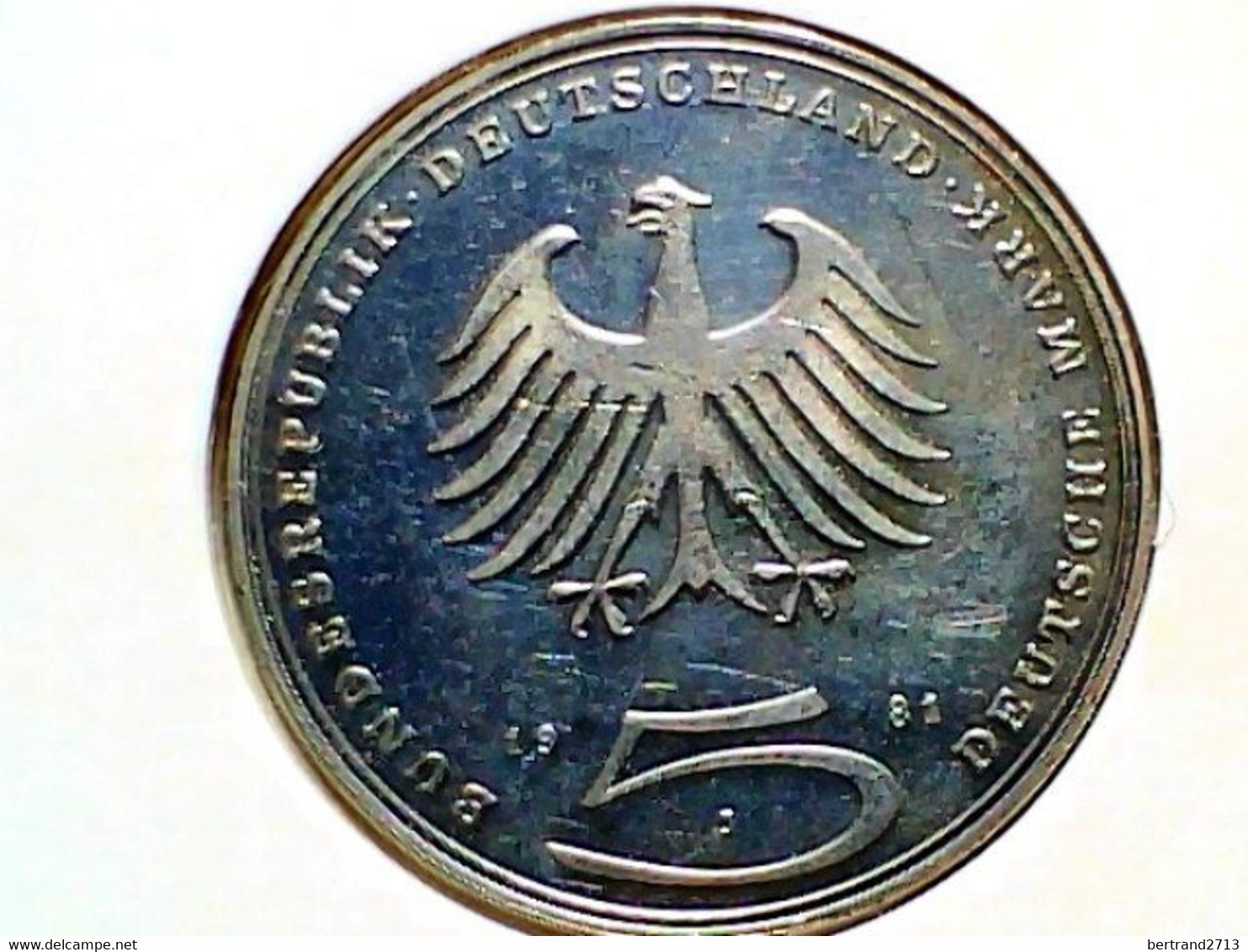 German Federal Republic 5 Mark 1981J KM 154 - 5 Mark