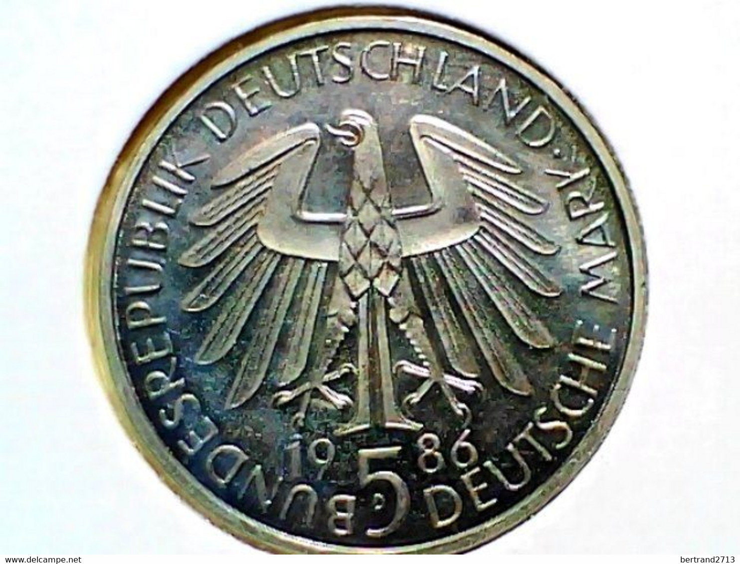 German Federal Republic 5 Mark 1986D KM 164 - 5 Mark