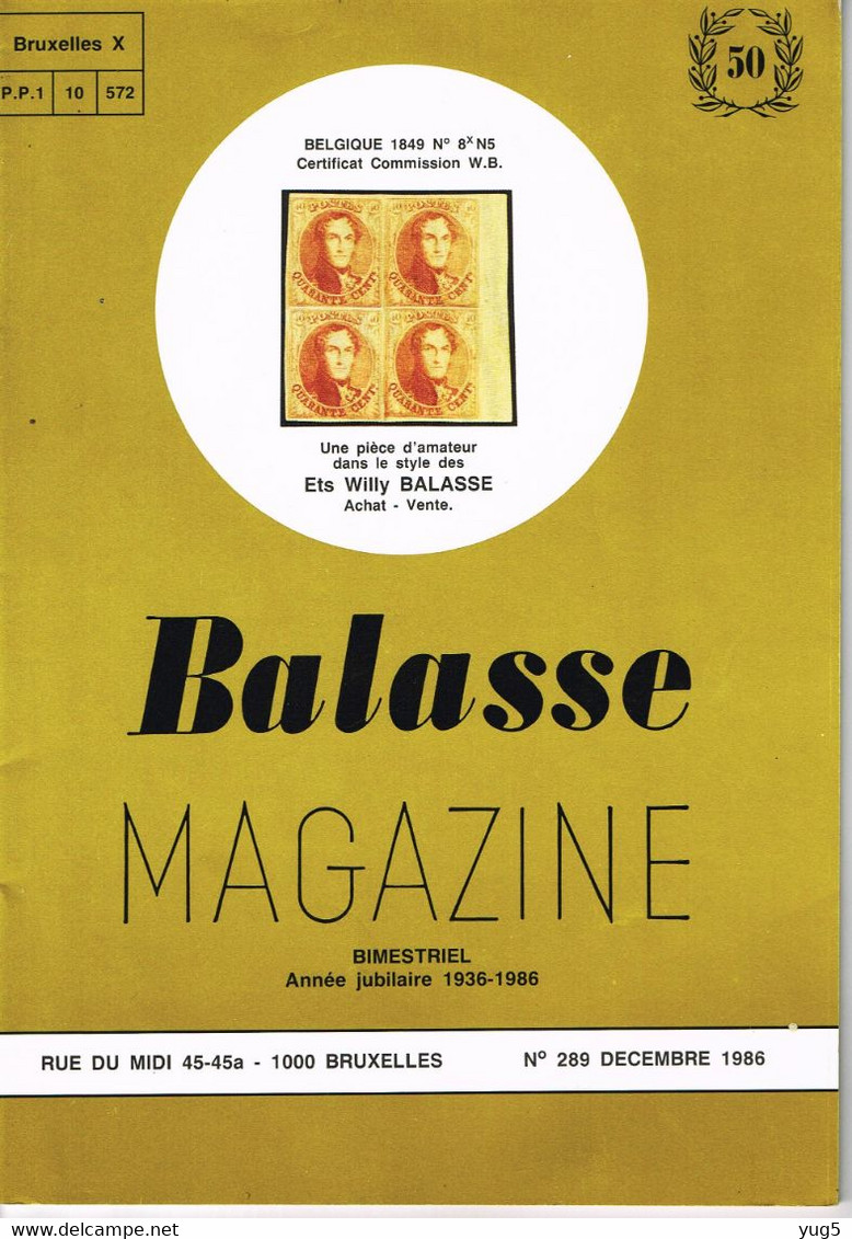 BALASSE MAGAZINE N°236 à 289 (dernière Parution 12/1986) Complet - Francese