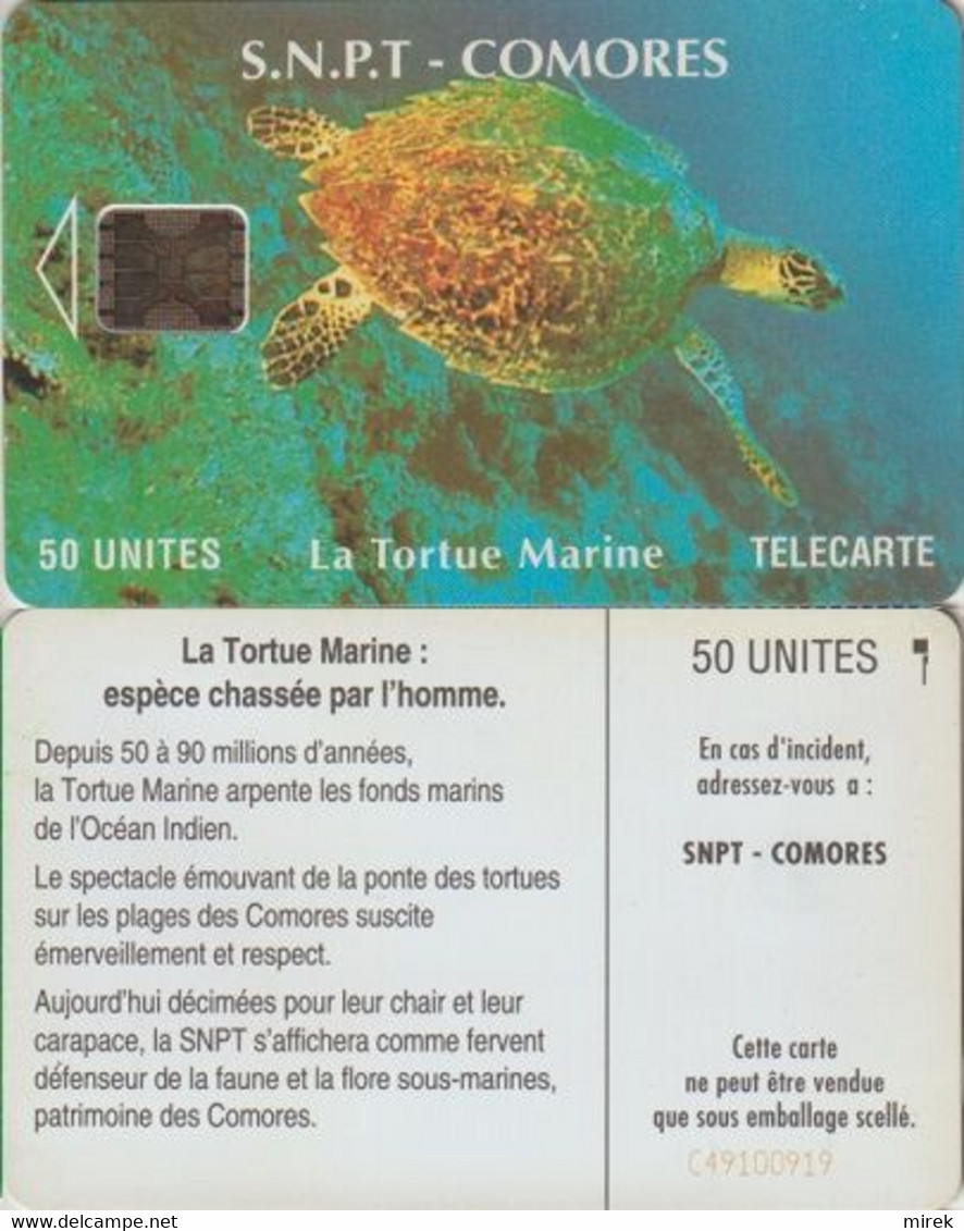 402/ Comoros; P7. Turtle, CN C49100919 - Comores