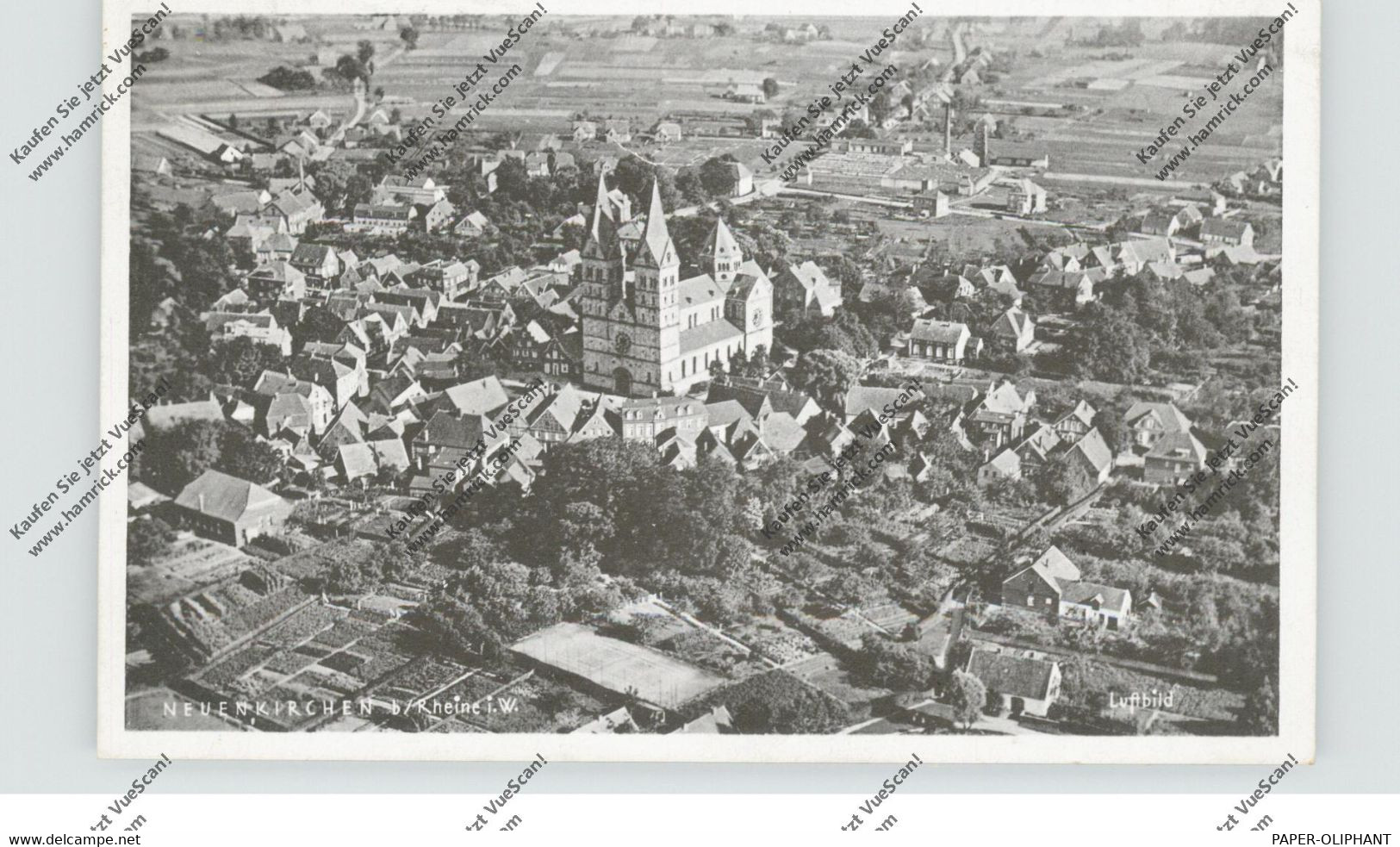 4445 NEUENKIRCHEN, Luftaufnahme, 1950 - Steinfurt