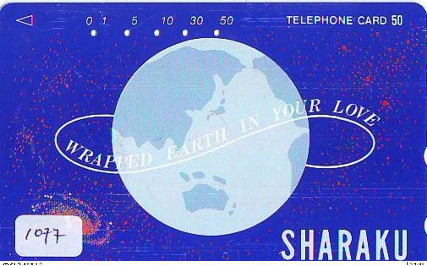 TELECARTE JAPAN *  ESPACE (1077)  GLOBE * SATELLITE * TERRESTRE * MAPPEMONDE * Telefonkarte Phonecard JAPAN * - Space
