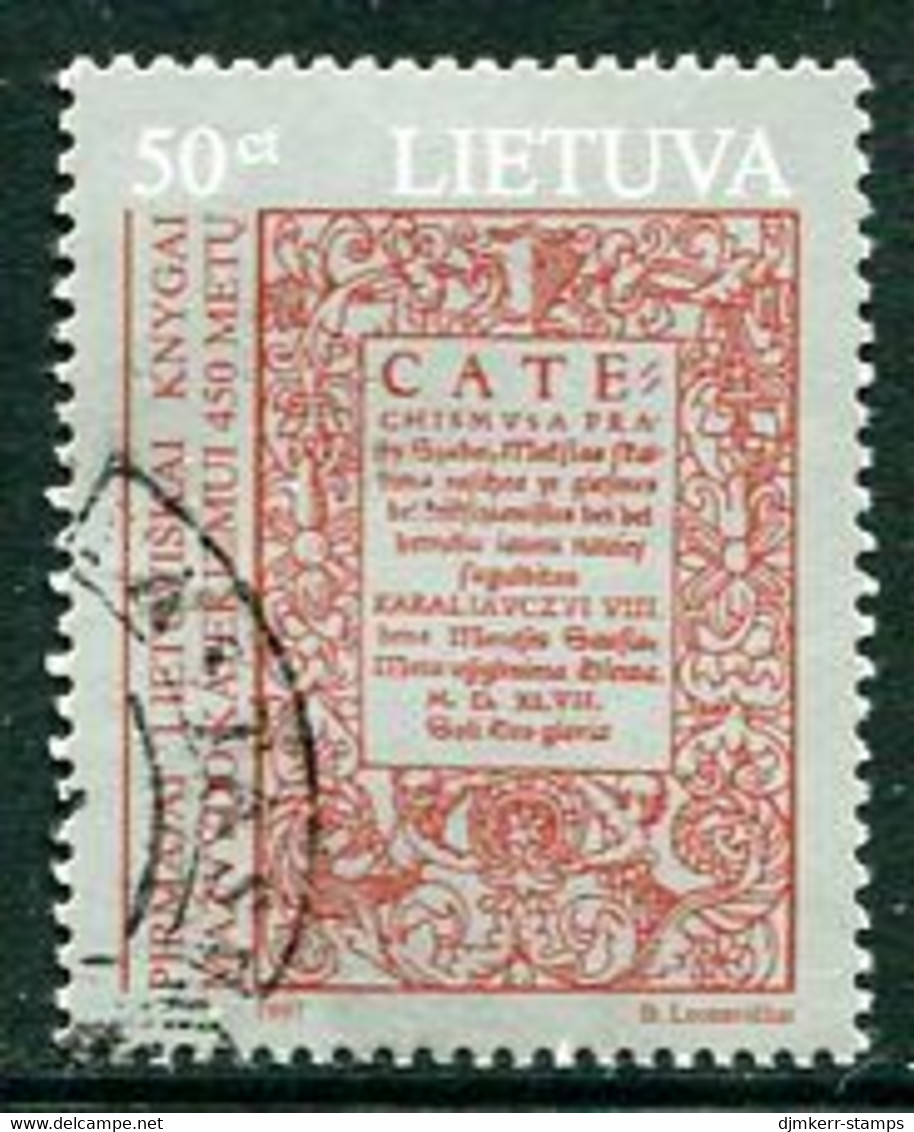 LITHUANIA 1997 First Lithuanian Book Used.  Michel 630 - Litouwen