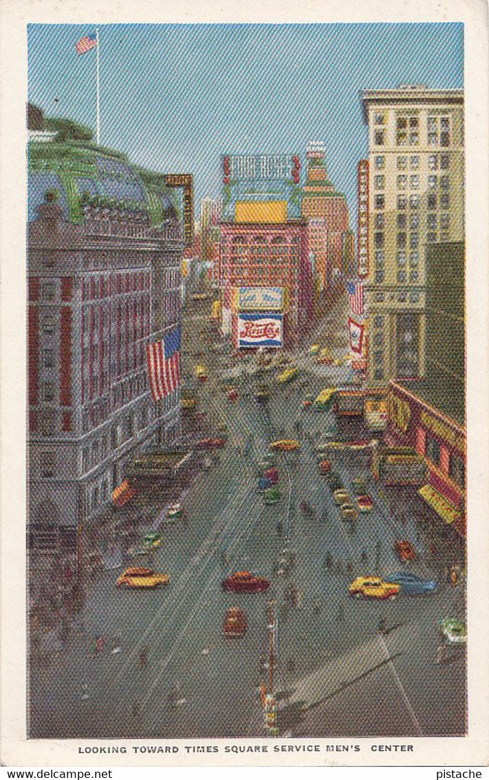 New York City - Times Square Service Men's Center - Pepsi-Cola - Unused - 2 Scans - Time Square