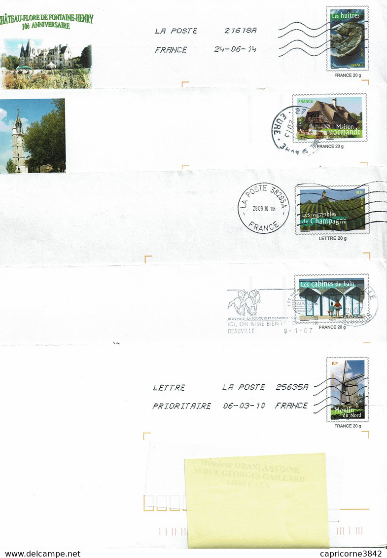 5 Enveloppes PAP -  PORTRAITS DE REGION - PAP: Sonstige (1995-...)