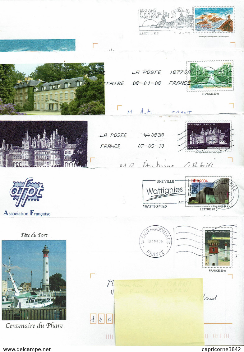 5 Enveloppes PAP -  PAYSAGES DE FRANCE - Prêts-à-poster: Other (1995-...)