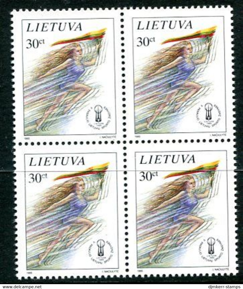 LITHUANIA 1995 World Lithuanian Games Block Of 4 MNH / **.  Michel 588 - Lithuania