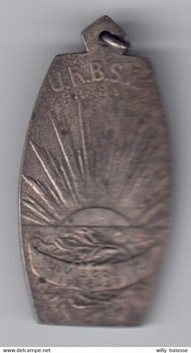 Médaille Football URBSFA Brabant Div. Scol 1  1928-29  Signée Devreese - Professionnels / De Société