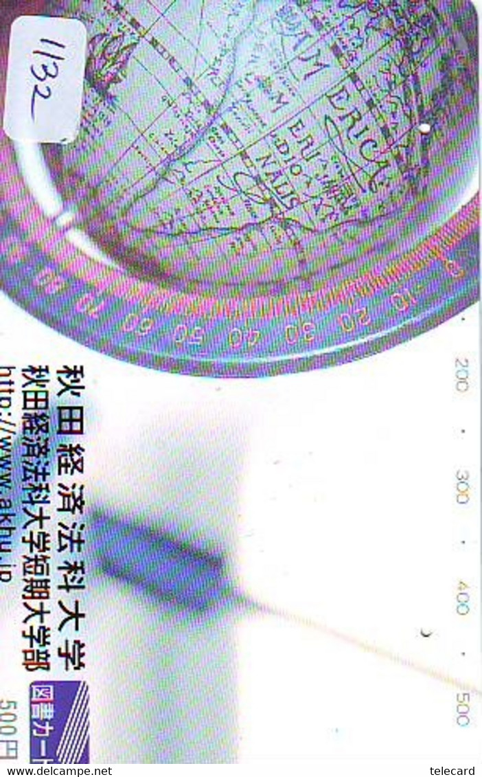 Carte Prépayée Japon  ESPACE (1132)  GLOBE * SATELLITE * TERRESTRE * MAPPEMONDE * Telefonkarte Phonecard JAPAN * - Raumfahrt