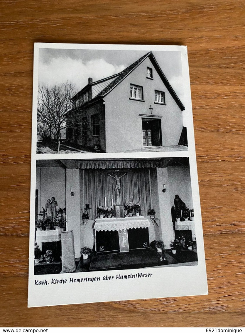 Hemeringen - Kath. Kirche Hemeringen Uber Hameln/Weser - Foto-AK 50er Jahre (Hessisch. Oldendorf) - Hessisch-Oldendorf
