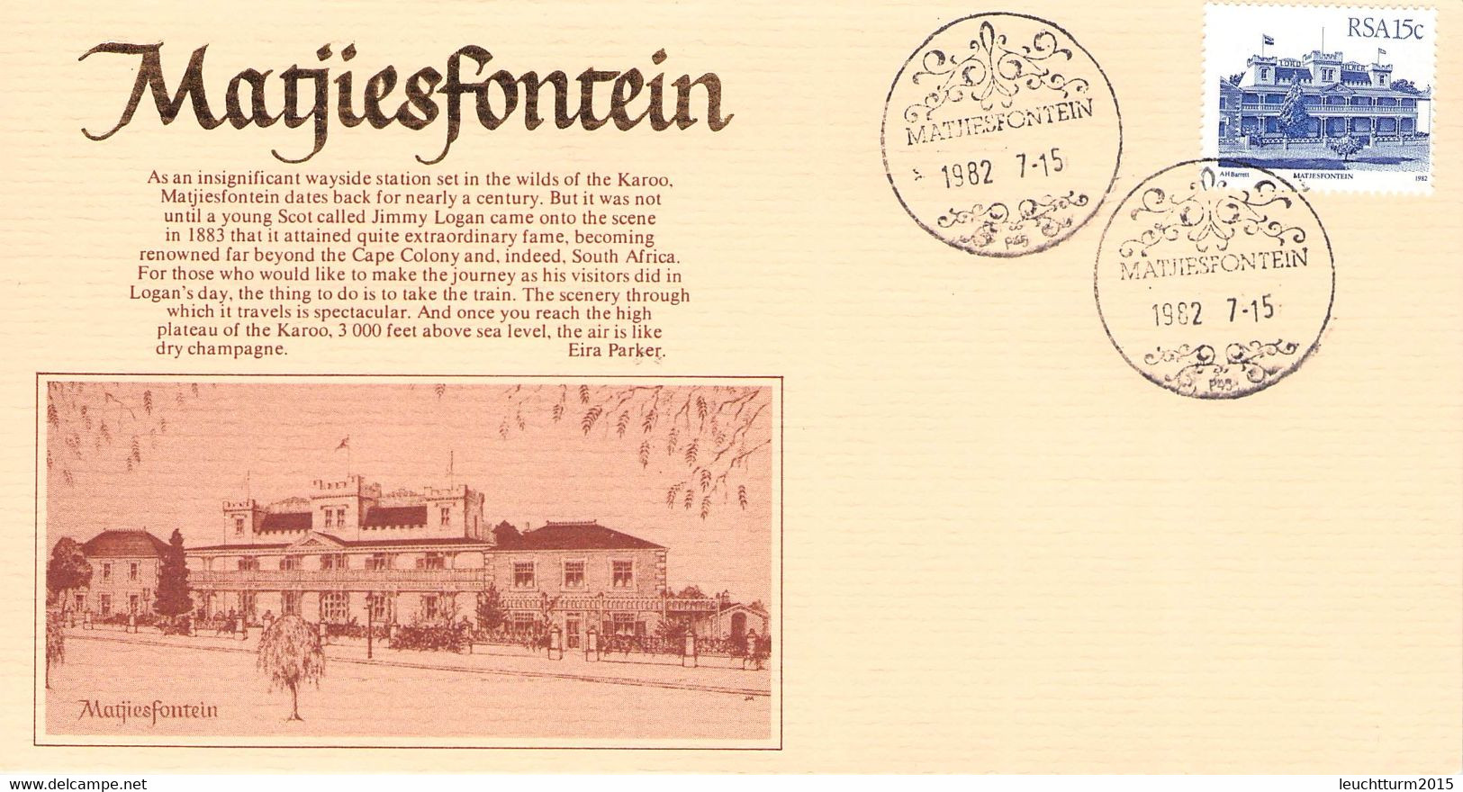 SOUTH AFRICA - FDC 1982 MARTIESFONTEIN Mi #636 //Q148 - FDC