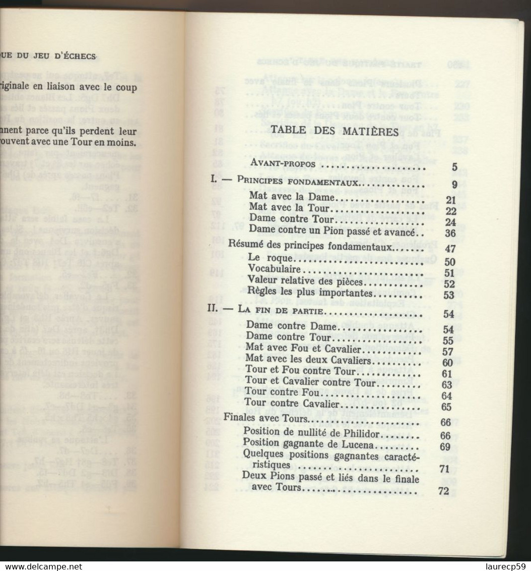 Livre Traité Pratique Du Jeu D'échecs - S. TARASCH - édition 1978 - Juegos De Sociedad