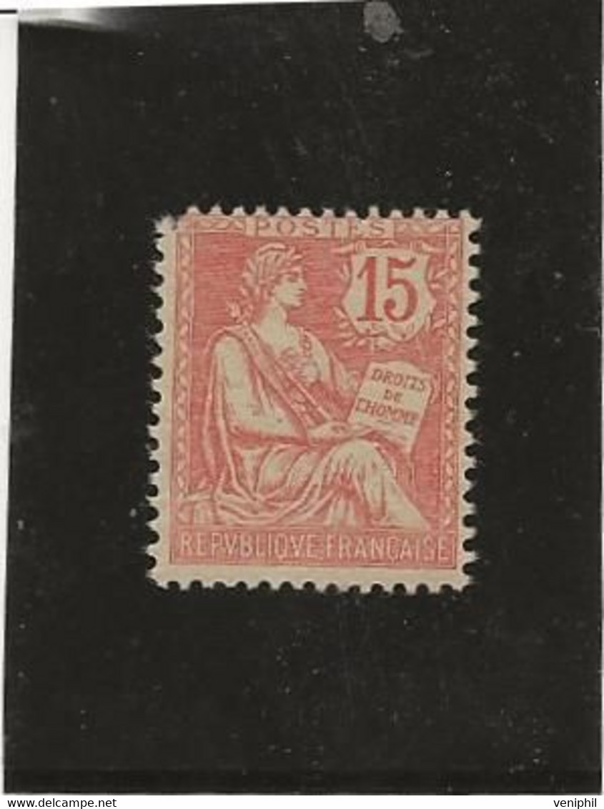 TYPE MOUCHON N° 125 NEUF SANS TRACE DE CHARNIERE MAIS DENT HAUT GAUCHE FAIBLE - ANNEE 1902- COTE : 60 € - 1900-02 Mouchon