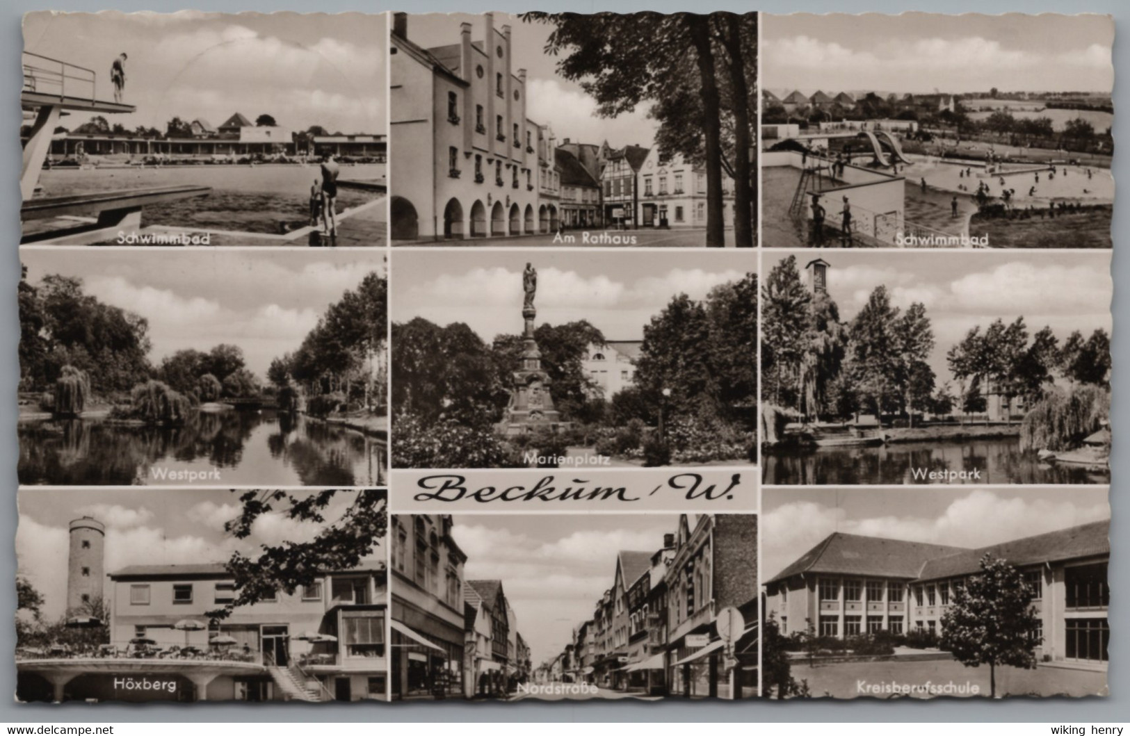 Beckum - S/w Mehrbildkarte 1 - Beckum