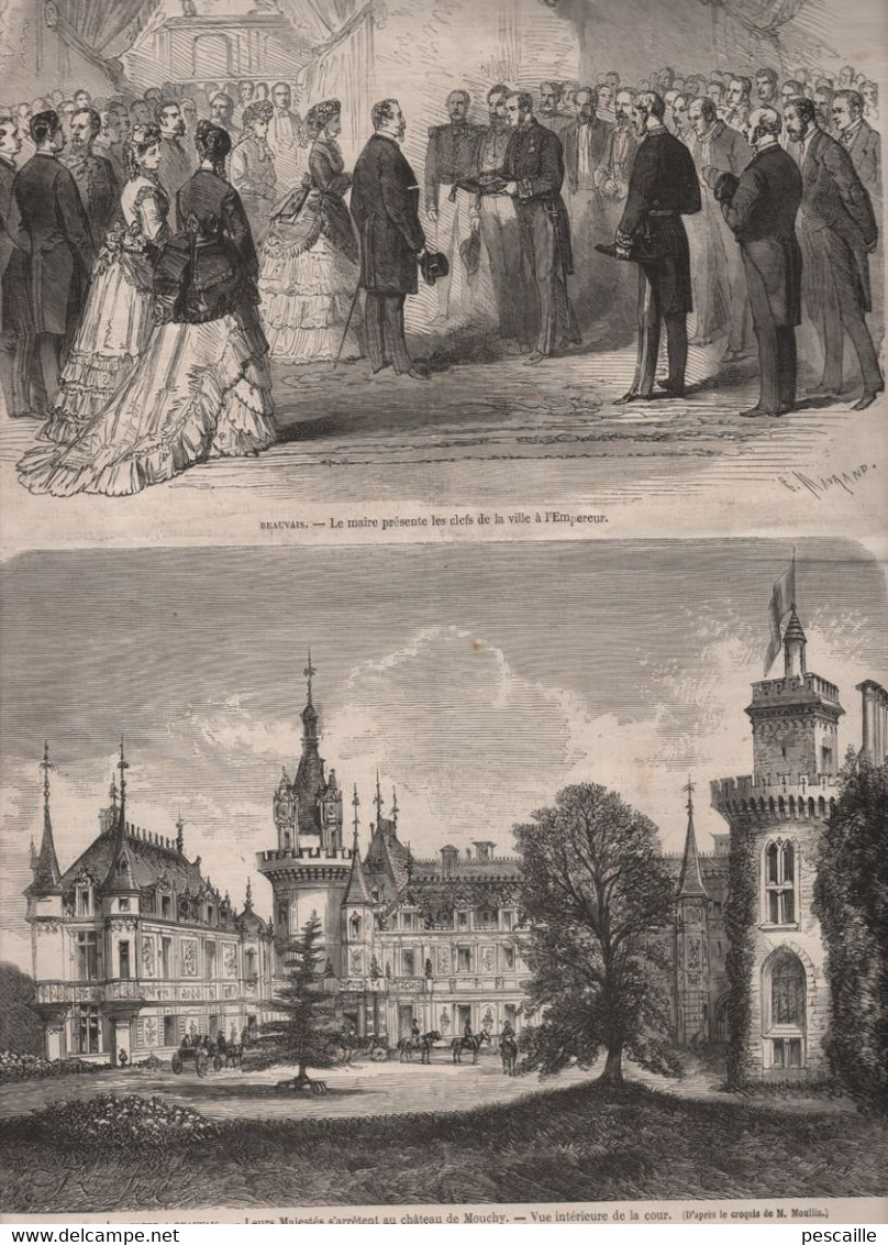 LE MONDE ILLUSTRE 03 07 1869 CAMP DE CHALONS - BEAUVAIS - CALAIS - CRICKET - GAND REIMS - POITIERS - PLACE CLICHY MONCEY - 1850 - 1899