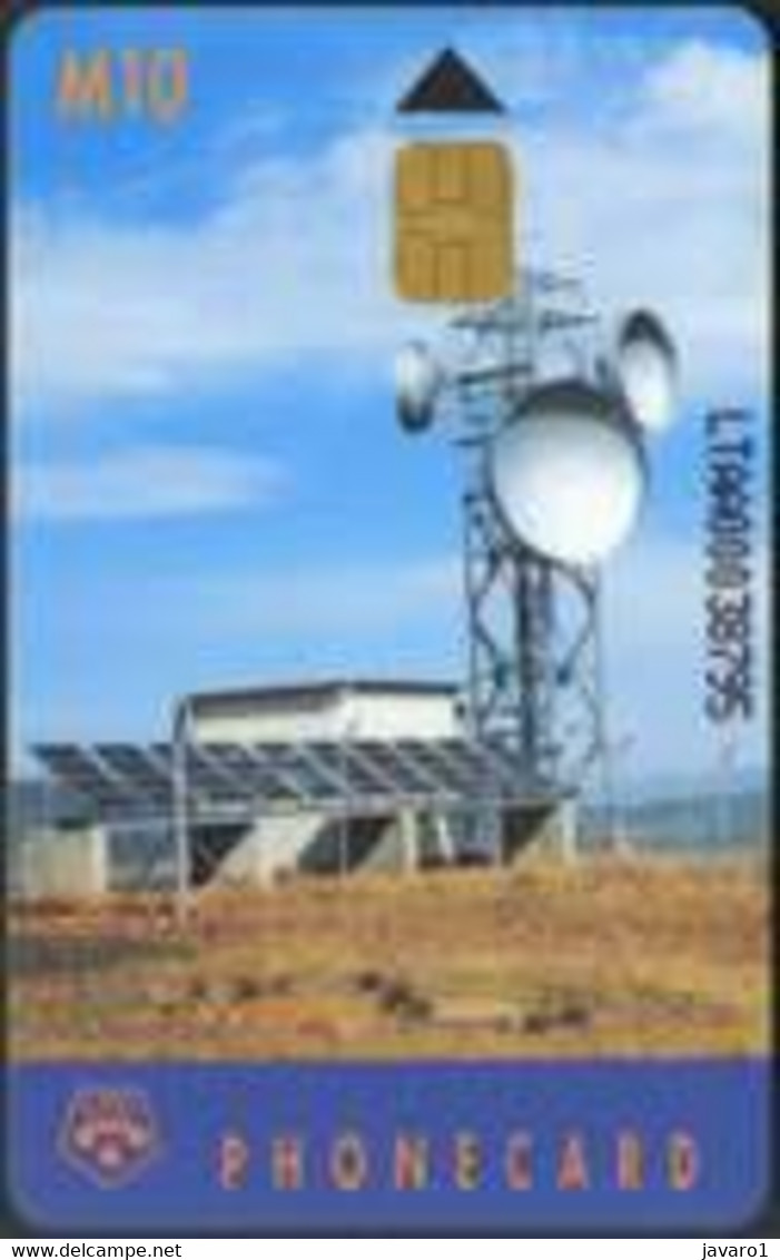 LESOTHO  : LES01A M10 Sat.tower SIE30 Matt Card MINT - Lesotho