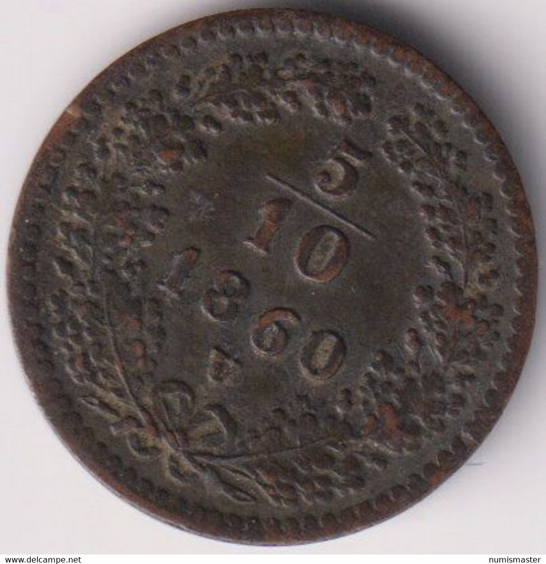 AUSTRIA OCCUPATION OF ITALIA , 5/10 KREUZER 1860 V - Lombardie-Vénétie