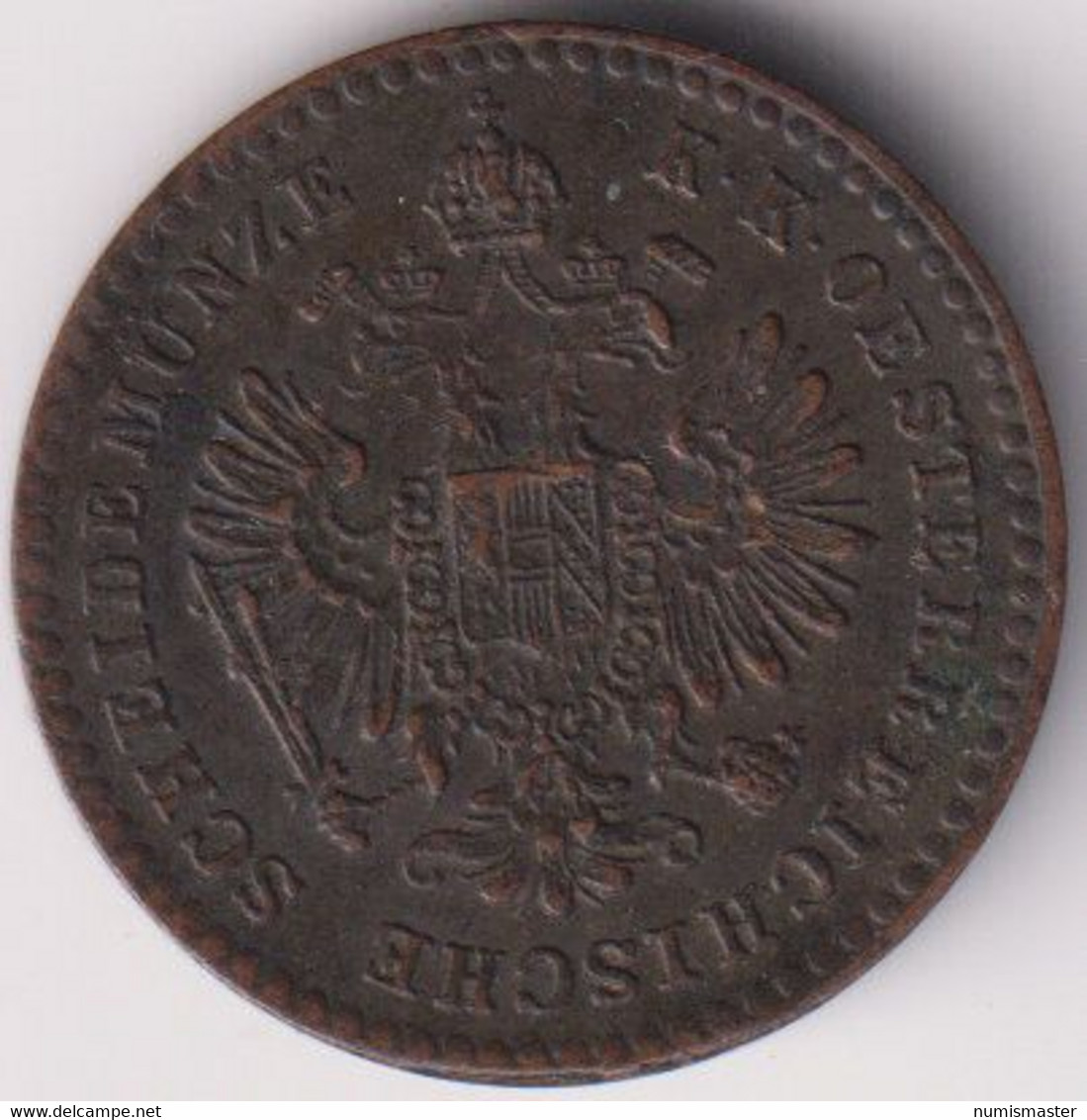 AUSTRIA OCCUPATION OF ITALIA , 5/10 KREUZER 1860 V - Lombardie-Vénétie