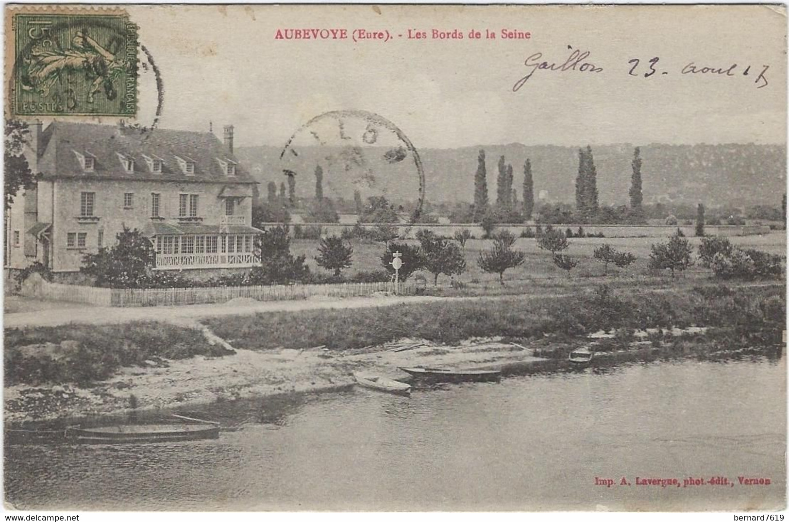 27  Aubevoye  Pres Gaillon  Les Bords De La Seine - Aubevoye