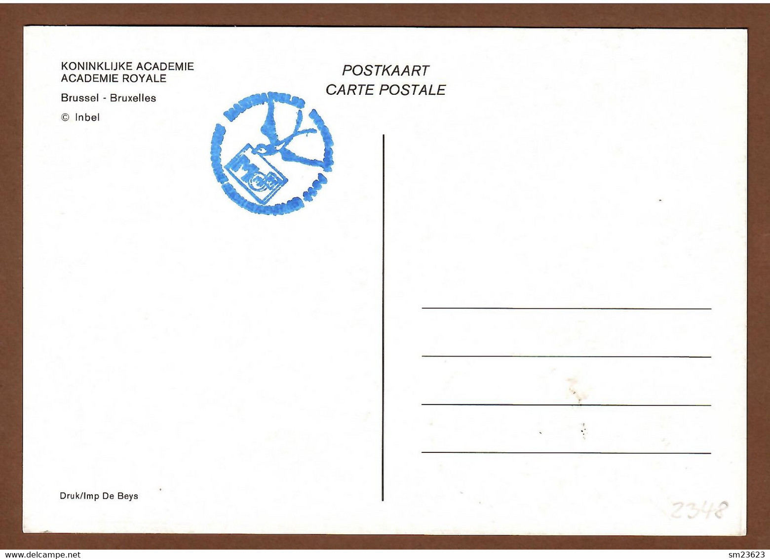 Belgien / Belgique  1988  Mi.Nr. 2348 , 50 Jahre Königliche Medizinische Akademie - Maximum Card -17-09-1988 - 1981-1990