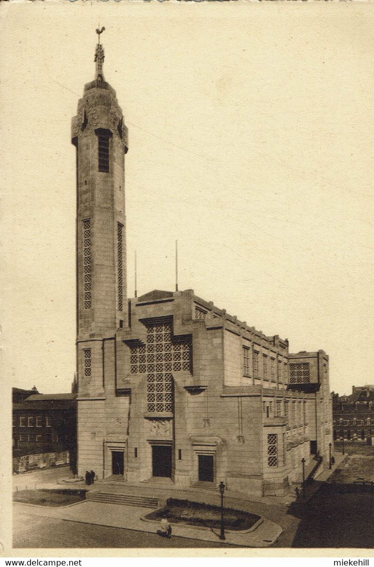 MOLENBEEK-EGLISE SAINT JEAN BAPTISTE-FACADE PRINCIPALE - Molenbeek-St-Jean - St-Jans-Molenbeek