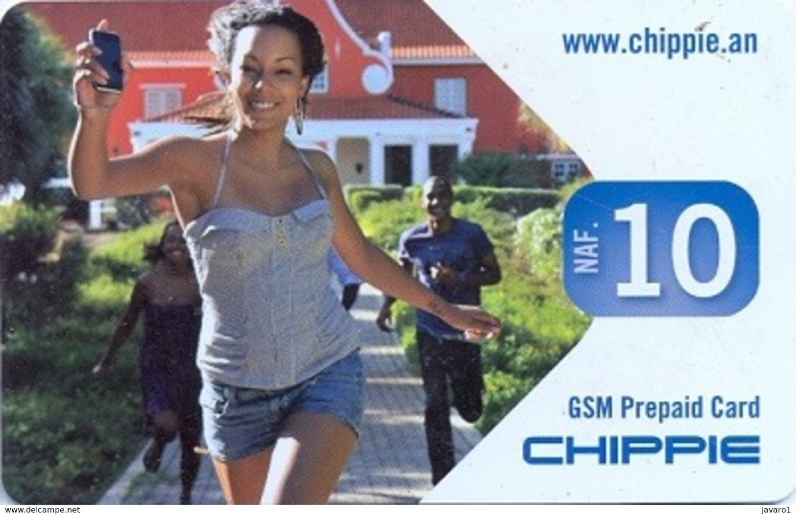 CURACAO : CUR03 Naf.10 CHIPPIE  GIRL RUNNING USED - Antilles (Neérlandaises)