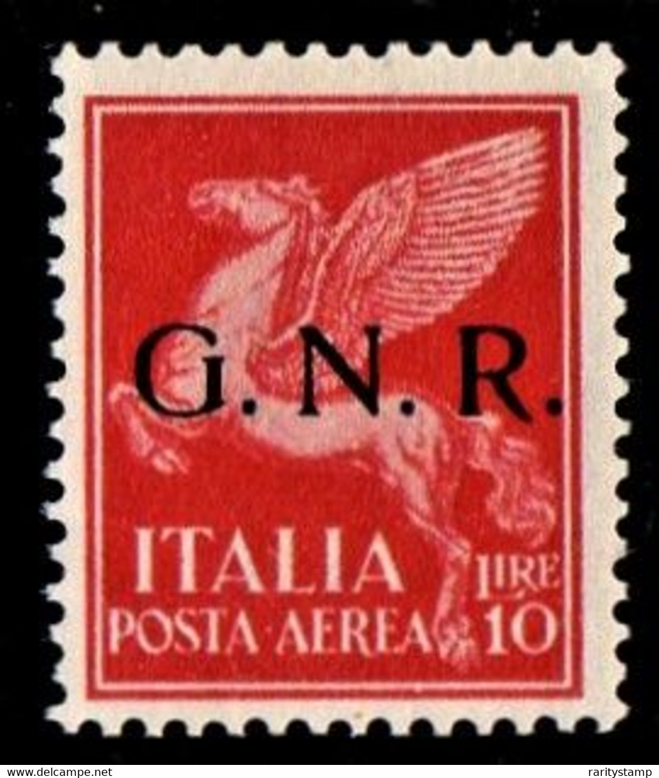 ITALIA 1944 REPUBBLICA SOCIALE GNR POSTA AEREA SASSONE S.1521 MNH ** NUOVI GOMMA INTEGRA CERTIFICATI LUSSO CV € 4.500 - Luftpost