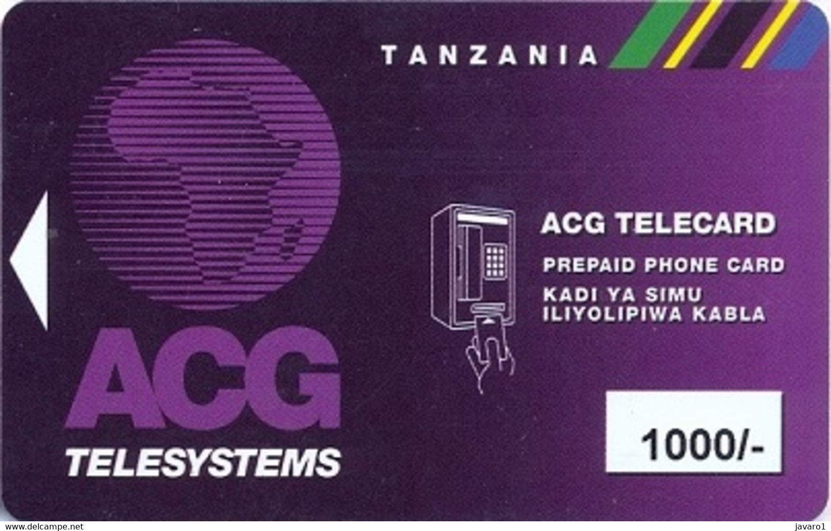 TANZANIA : AM03 AGC Tel:Cardphone 1000/- (126) Rev.2 USED As Pictured - Tanzanie