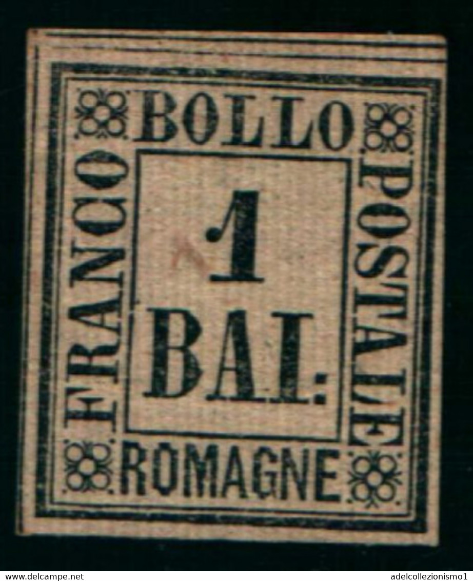 27891) ROMAGNE-1 Baj • Cifra In Cornice Rettangolare • Nero Su Bruno Grigio-MLH* - Romagne