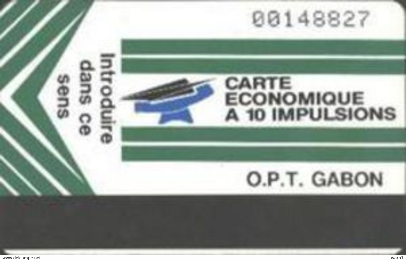 GABON : GAB10 10 Imp. (Avec Un Compte CCP..) USED - Gabun