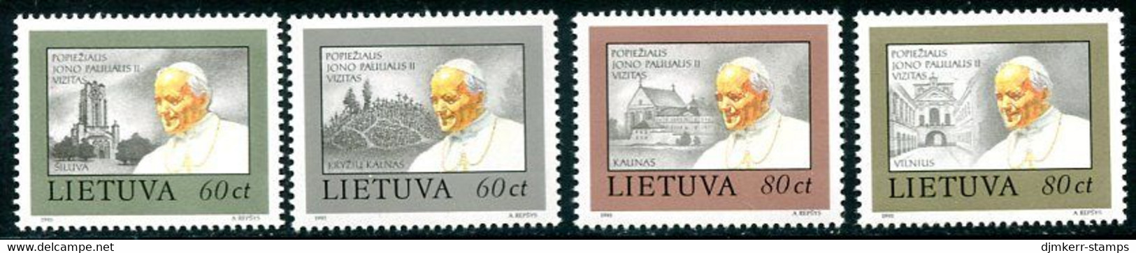 LITHUANIA 1993 Papal Visit MNH / **.  Michel 533-36 - Litouwen