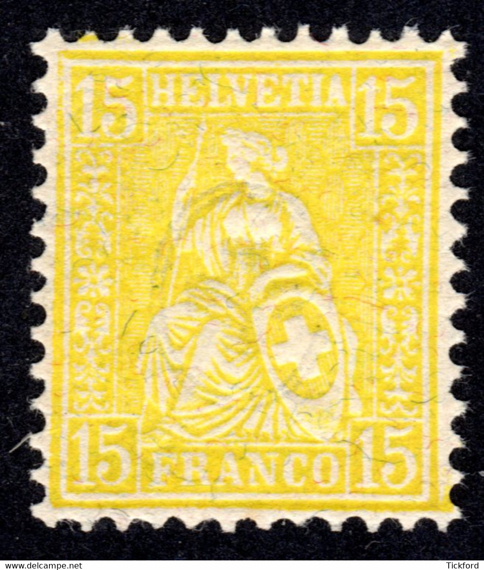 SUISSE 1881 - Yvert N° 52 - Neuf ** / MNH - Helvetia Assise Dentelé, TB - Unused Stamps