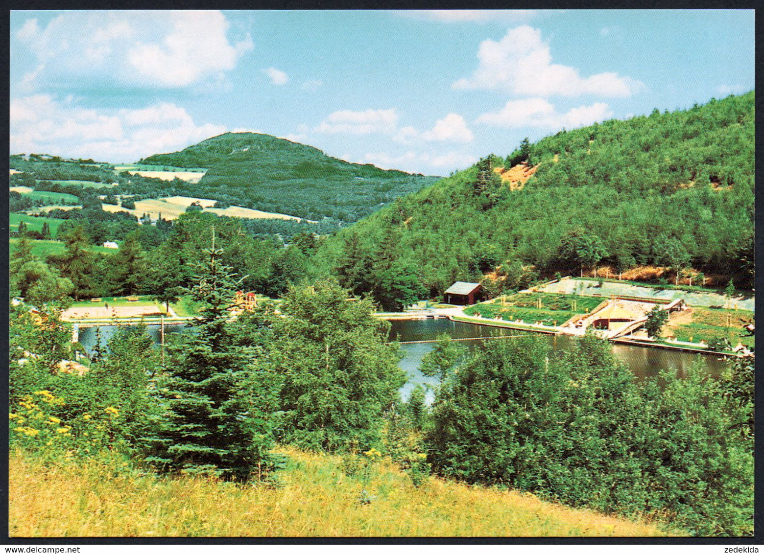 E5580 - TOP Geising Naturbad Freibad - Bild Und Heimat Reichenbach Qualitätskarte - Geising