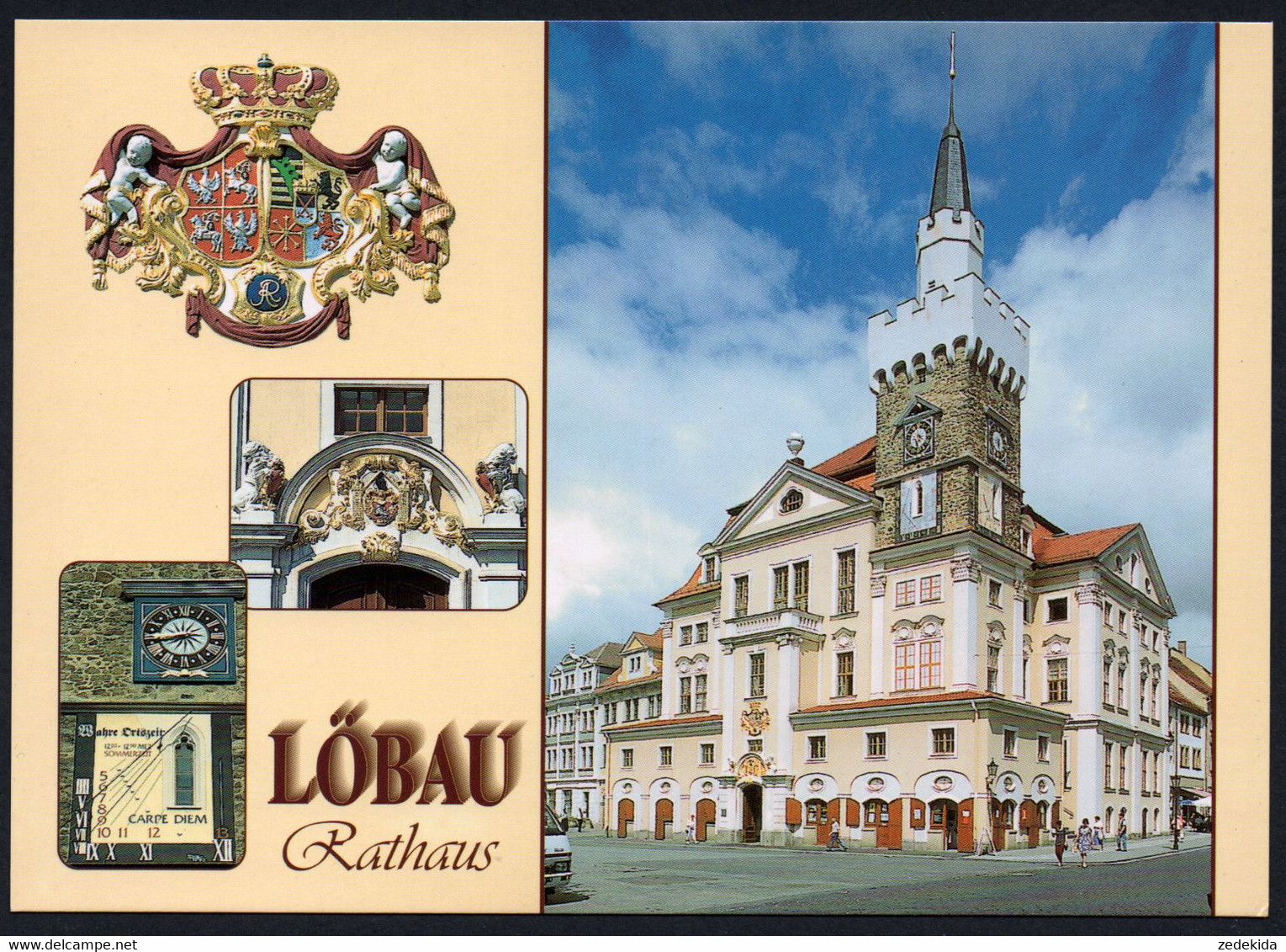 E5581 - TOP Löbau Rathaus - Bild Und Heimat Reichenbach Qualitätskarte - Loebau