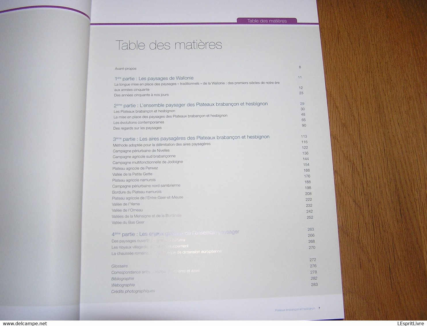 ATLAS DES PAYSAGES DE WALLONIE 2 Les Plateaux Brabançon Et Hesbignon Régionalisme Brabant Wallon Namurois Perwez Hesbaye - Bélgica