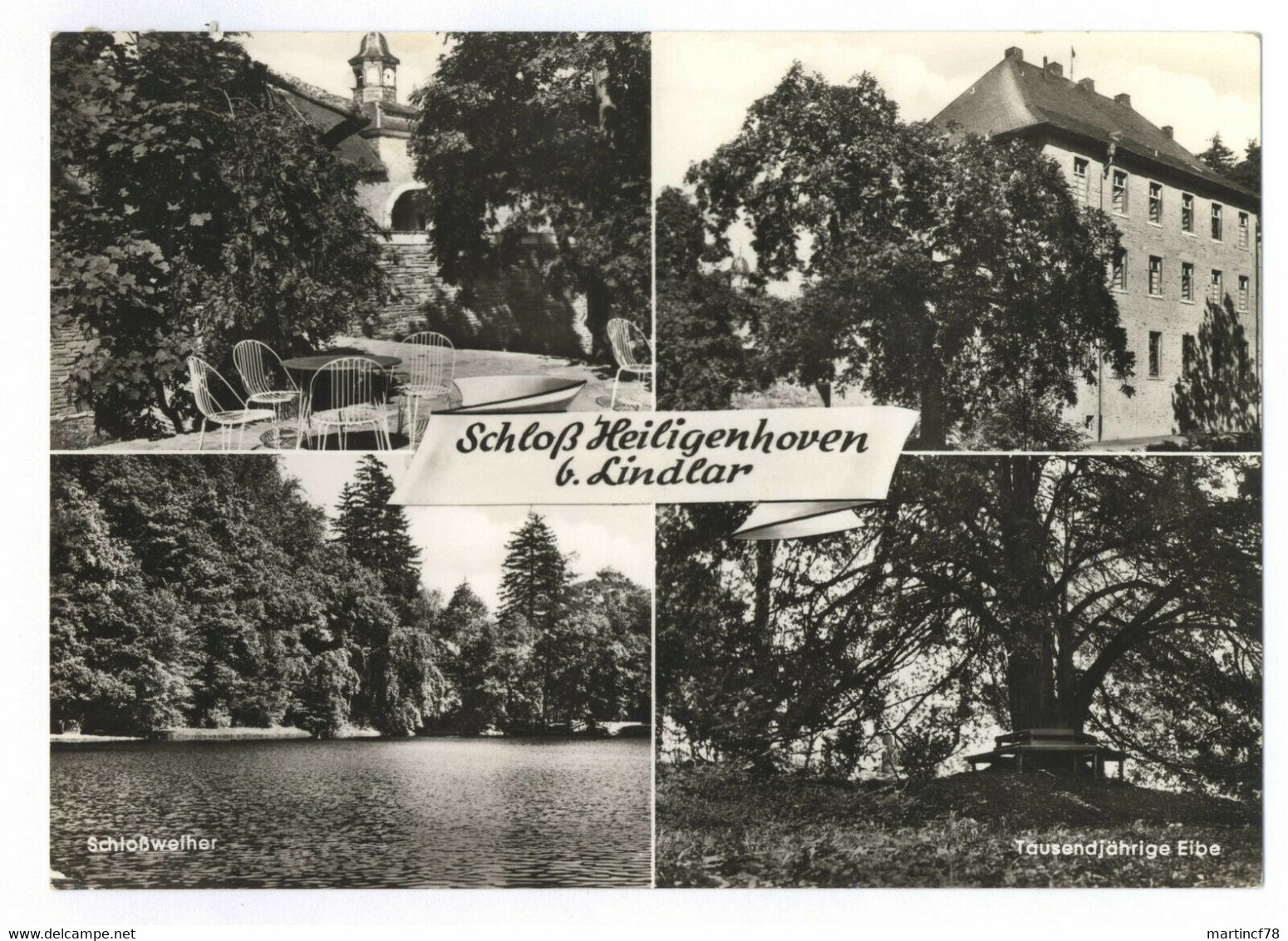 Schloß Heiligenhoven B. Lindlar Schloßweiher Tausendjährige Eibe Gel. 1965 - Lindlar