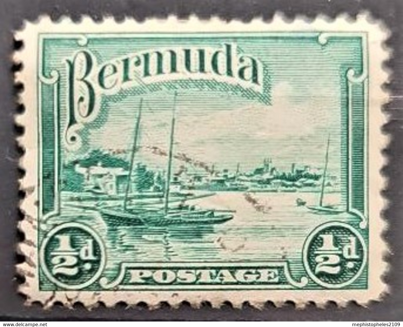 BERMUDA 1936/40 - Canceled - Sc# 105 - 0.5d - Bermuda