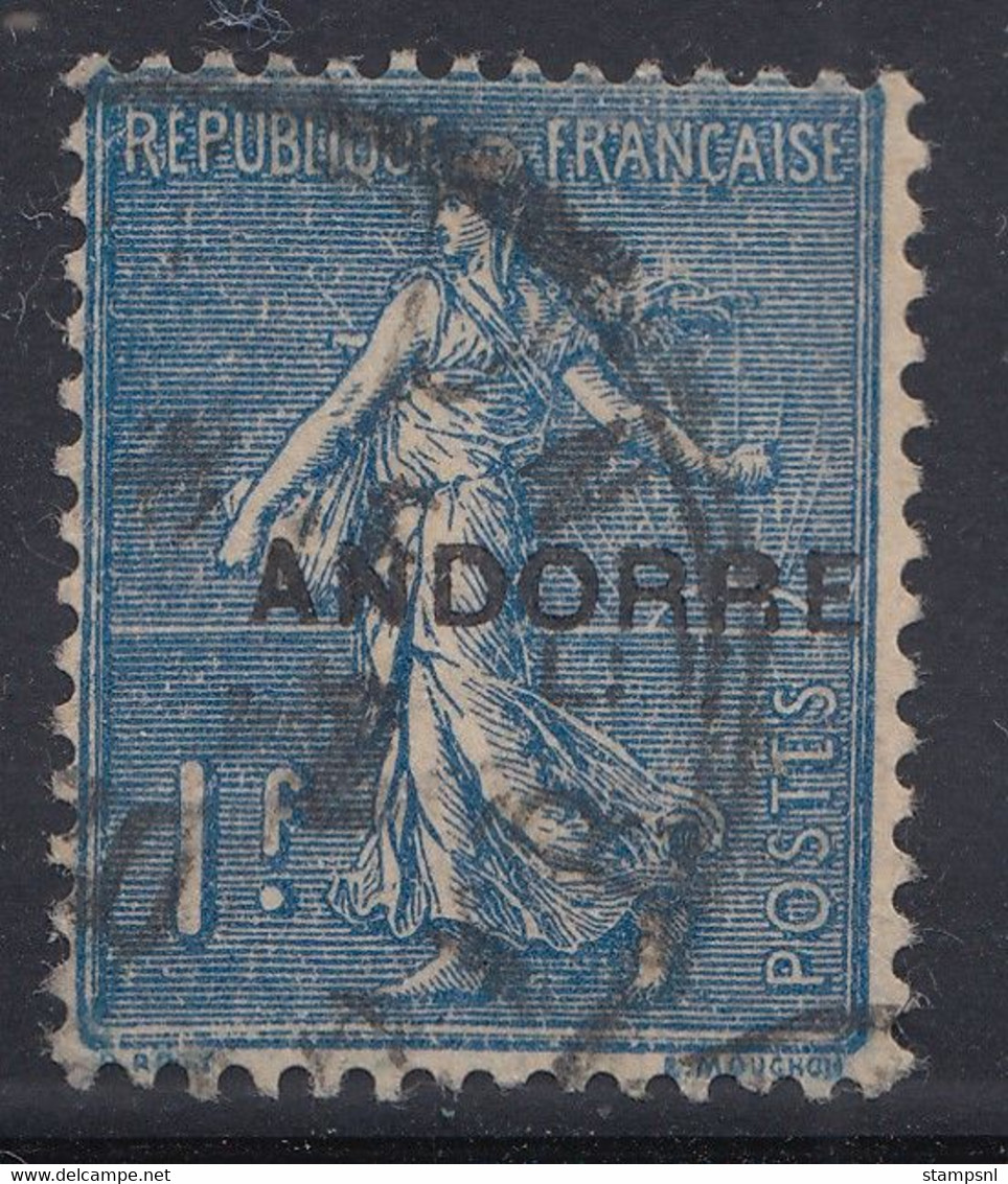 Andorra - 1931 - 1fr - Yv. 18 - Used - Otros & Sin Clasificación