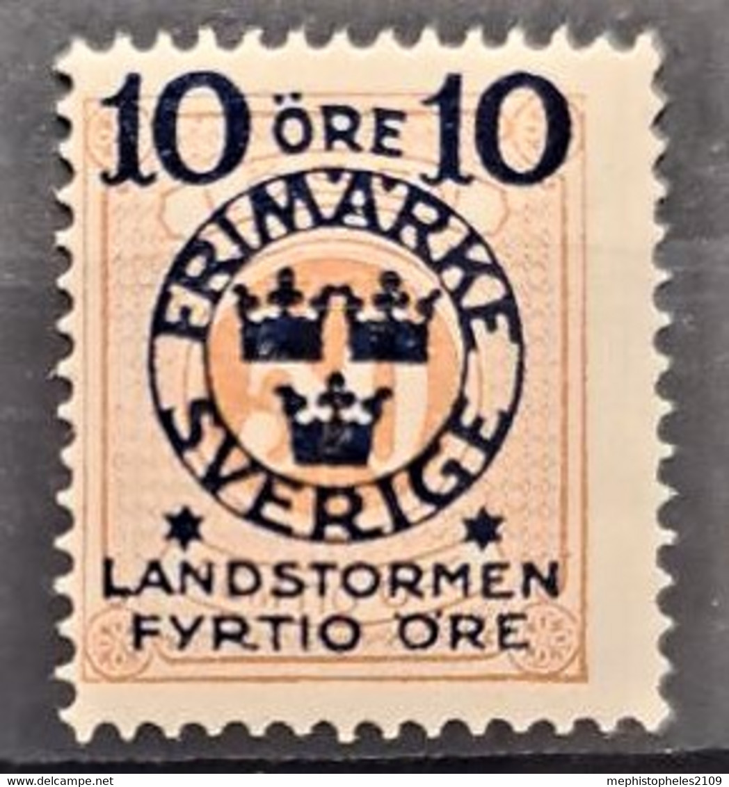 SWEDEN 1916 - MNH - Sc# B20 - Landsturm 10o - Unused Stamps