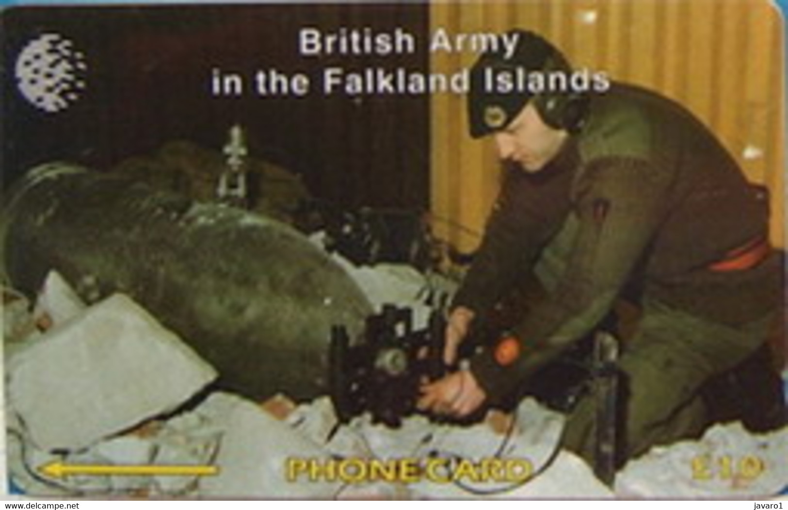 FALKLANDS : 059B L. 10 Royal Engineer+Explosives USED - Falkland Islands