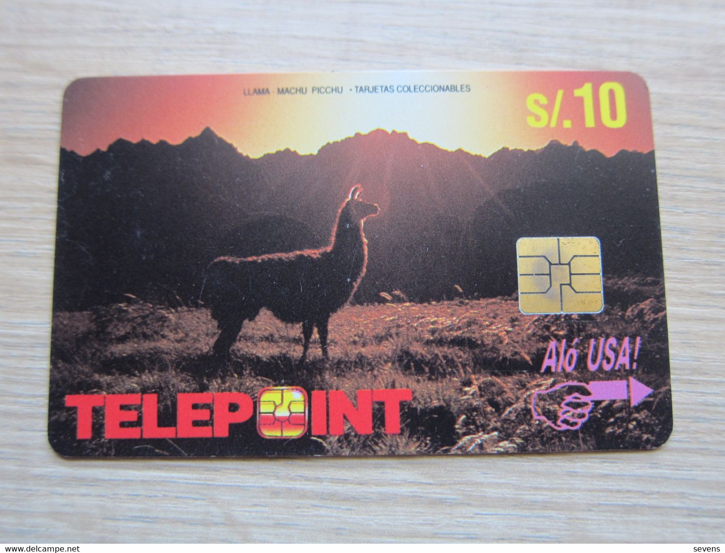 Telepoint Chip Phonecard,Tapirus At Machu Picchu, Used - Perú