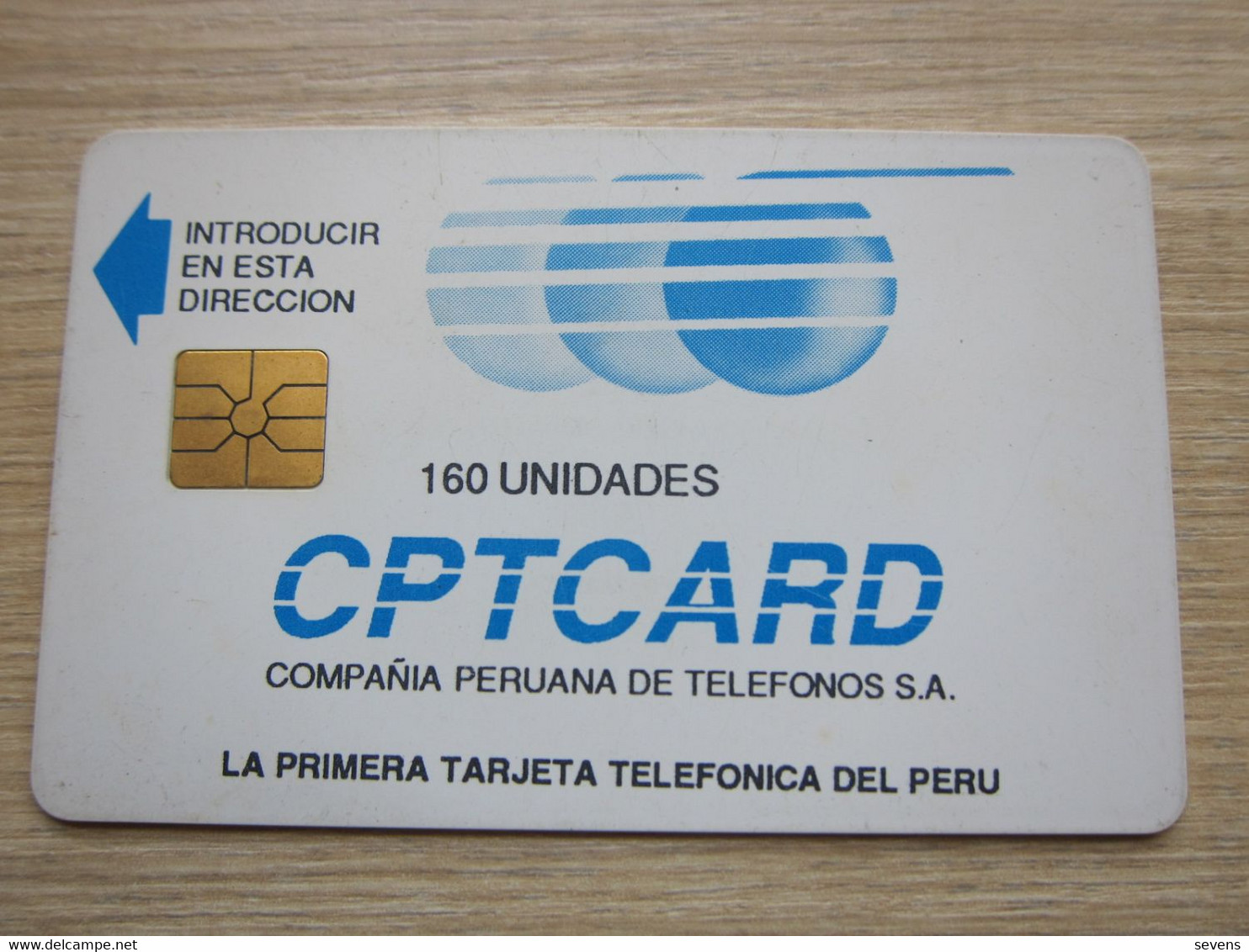 CPT Chip Phonecard, Bank De Credito, Used - Perú