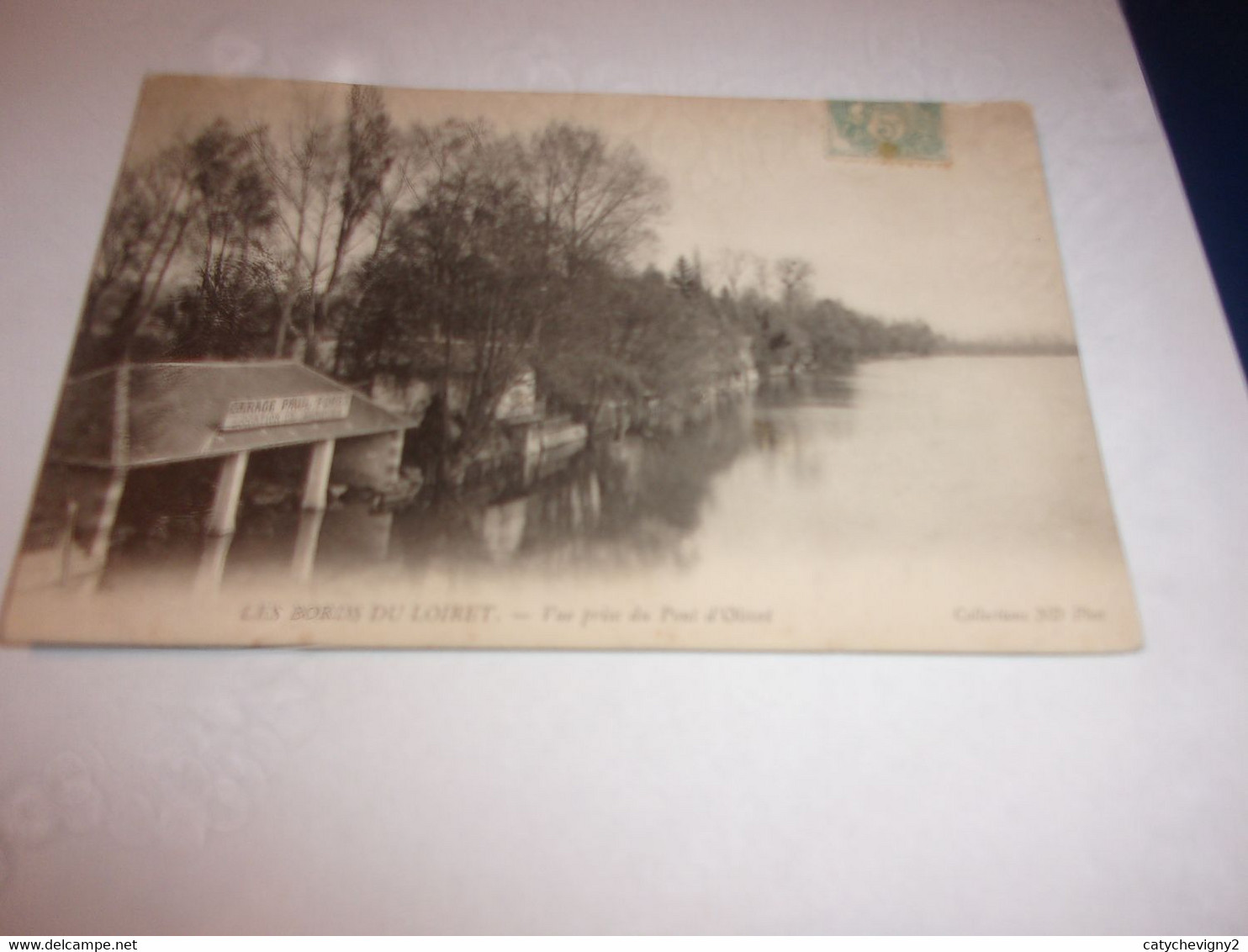 CPA    LOIRET    BORDS DU LOIRET  VUE PRISE DU PONT D OLIVET - Courtenay