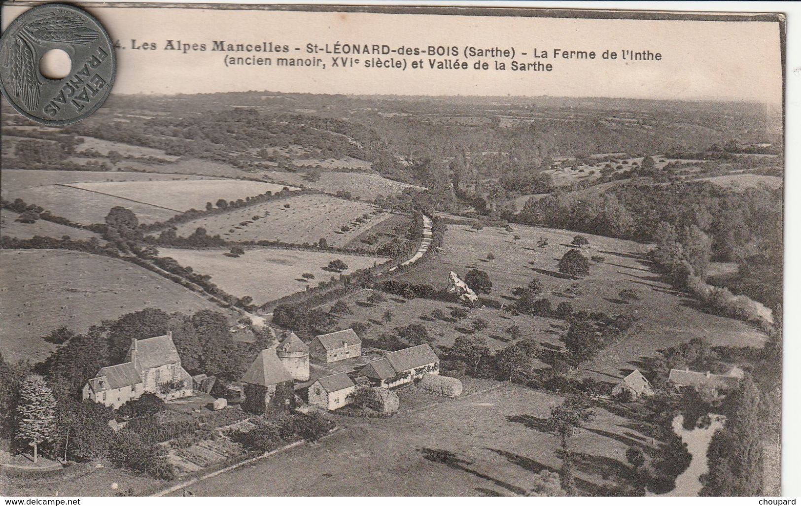 72 - Carte Postale Ancienne De Saint Léonad Des Bois   La Ferme De L'Inthe - Saint Leonard Des Bois