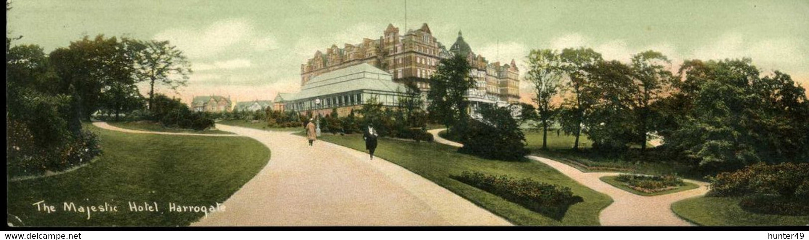 Harrogate The Majestic Hotel 1906 Panoramic Card - Harrogate