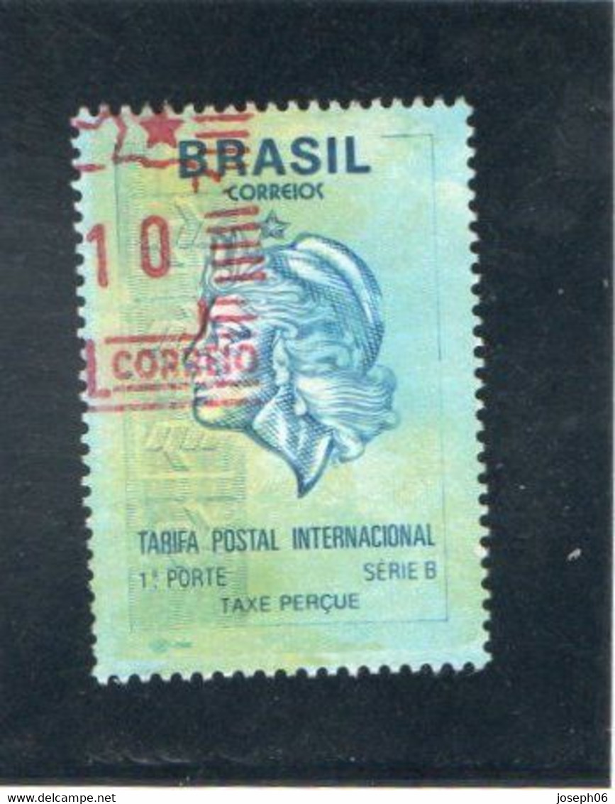 BRESIL    1995   Taxe Perçue  Y.T. N° Tarif International  Oblitéré - Strafport