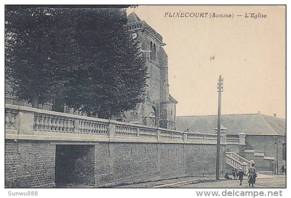 80 - Flixecourt - L'Eglise (animée) - Flixecourt